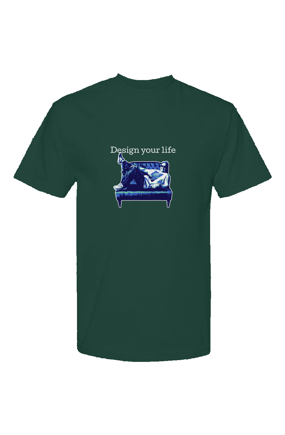 Design you life Tee - Forest Green