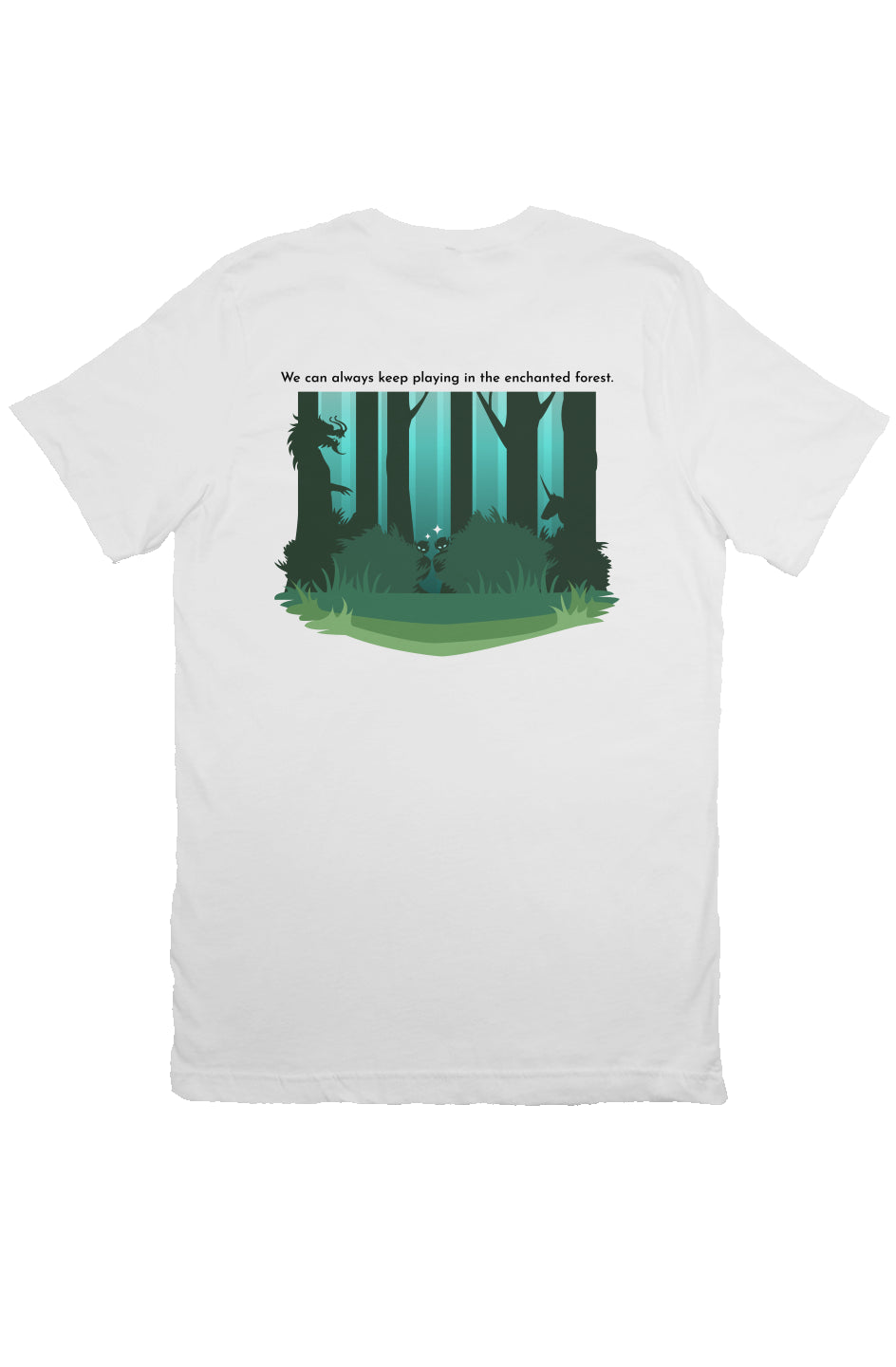 Enchanted Forest Tee - Back and Pocket